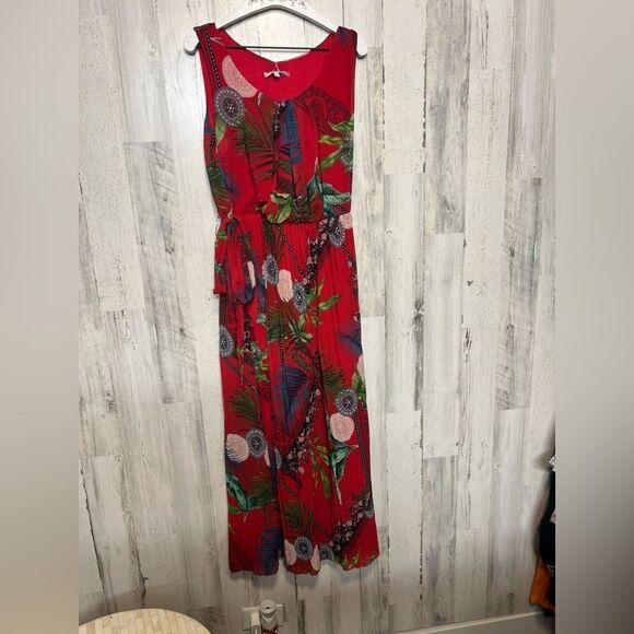 Modissima Red maxi dress size large - Picture 1 of 8